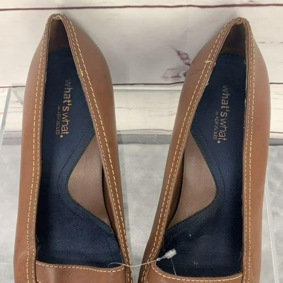 What’s what Size‎ 7.5 Crisp Cross Leather Upper - Picture 5 of 7